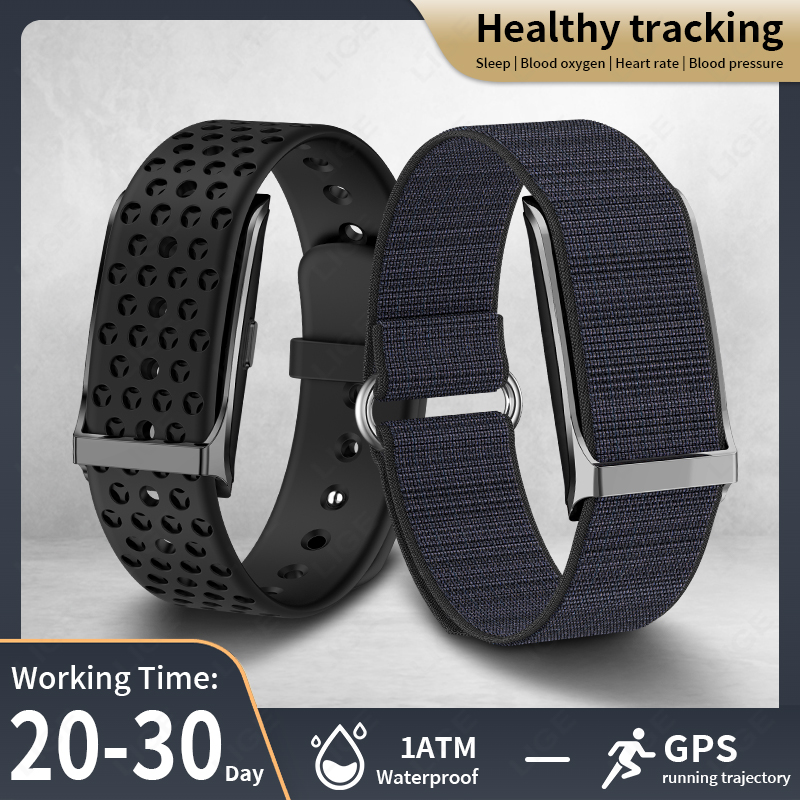 Fall Detection Watch - LIGE Smart Watch Сердечный ритм Монитор